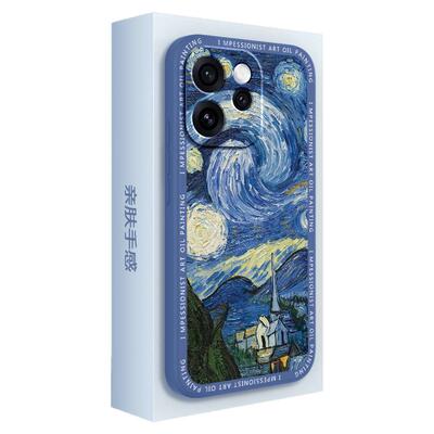 梵高油画适用OPPOReno15手机壳Reno15Pro新款保护套OPPO硅胶Rone镜头全包防摔OPReno男女PLW110复古PLV软外壳
