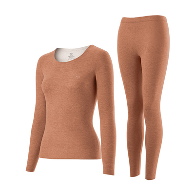 猫人发热无痕保暖内衣女款套装