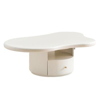 奶油原木风茶几小户型家用