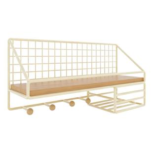 免打孔墙上置物架床头宿舍学生寝室收纳架子上铺神器床上床边挂篮