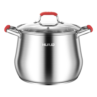 华际达高汤锅304不锈钢家用加厚大容量煲汤熬粥锅蒸煮炖锅电磁炉