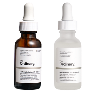The Ordinary套装咖啡因眼霜+烟酰胺精华原液淡化黑眼圈收缩毛孔