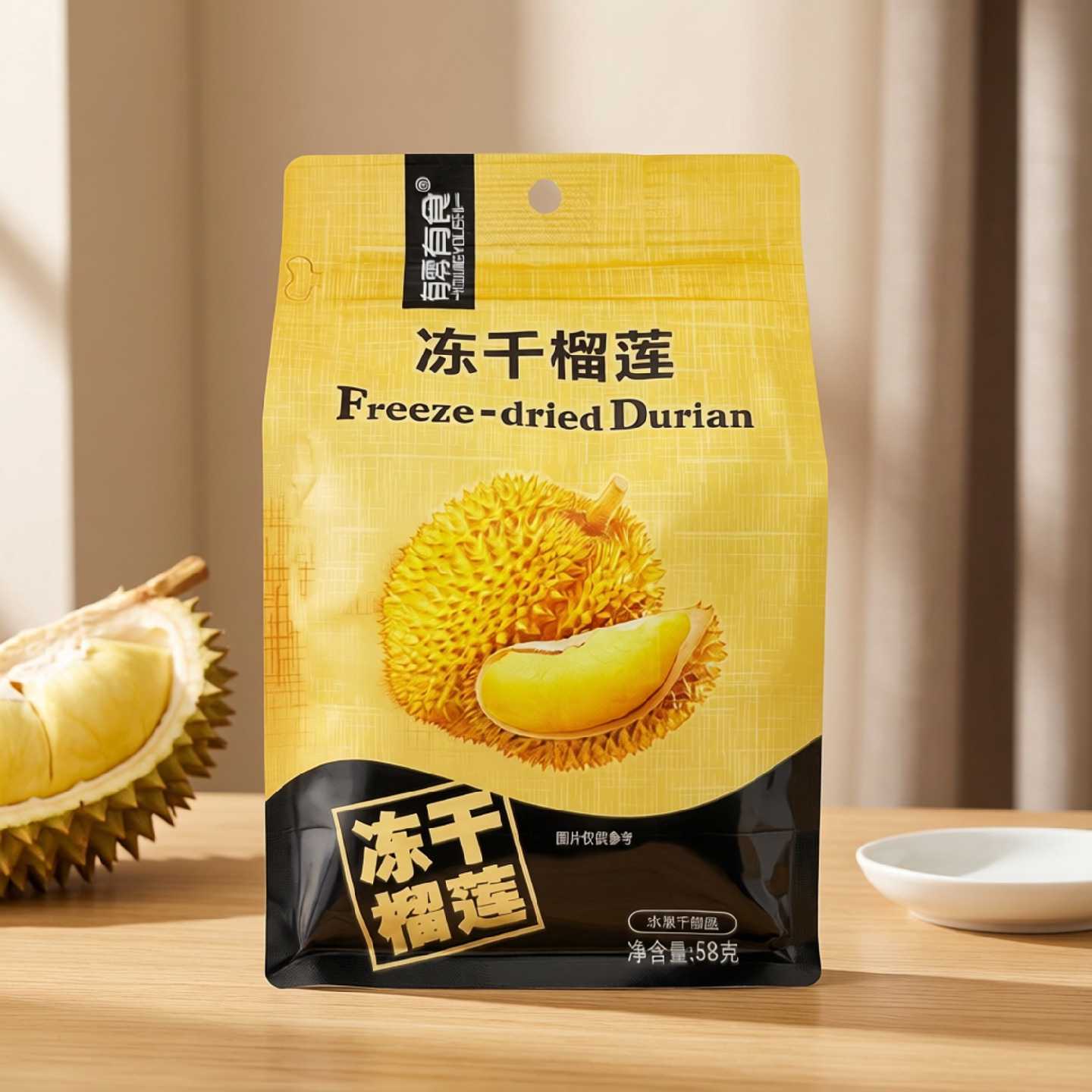 有零有食冻干榴莲干袋装零食果干类休闲网红食品草莓混合冻干水果
