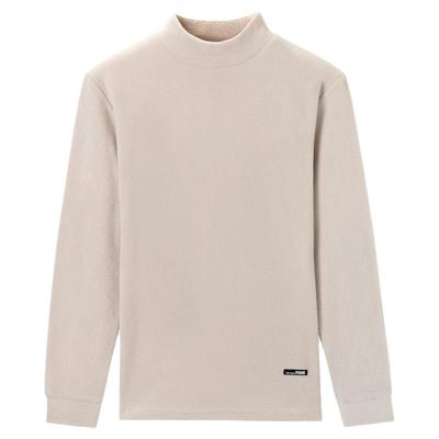 轻暖柔半高领摇粒绒保暖打底衫