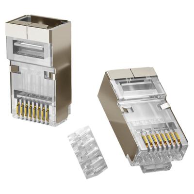 超六类cat6a水晶头屏蔽8P8C