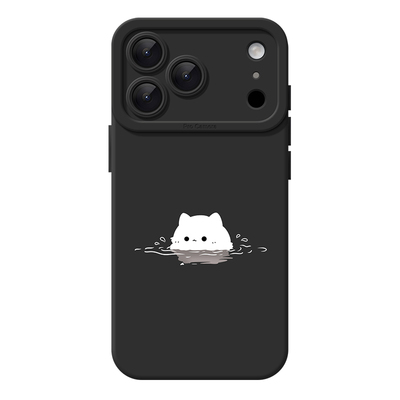 水中猫咪iPhone18promax苹果17小米15华为pura90pro新款mate80适用reno16荣耀400红米k80软vivoS30情侣手机壳
