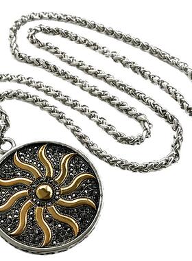 男潮国风长项链复古吊坠不变色