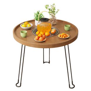 围炉煮茶烧烤炉取暖炭火盆茶几桌子家用折叠无烟野外庭院烤肉桌