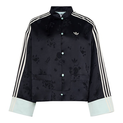 Adidas/阿迪达斯正品三叶草女士时尚新中式提花夹克外套KY5741