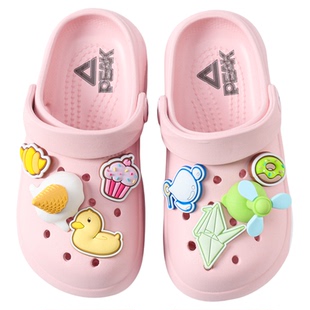 匹克儿童洞洞鞋女童拖鞋夏季新款外穿防滑凉拖女孩宝宝大童凉拖鞋