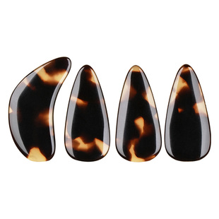 沁律古筝指甲儿童初学玳瑁色入门平面特小号成人专业弹古筝义甲片