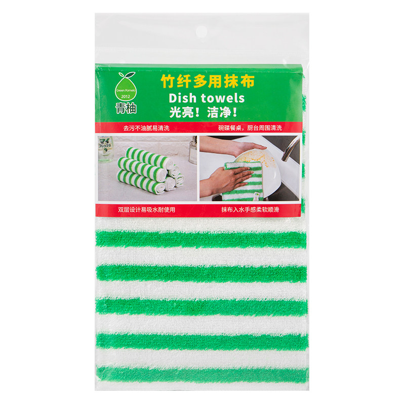 出口日本洗碗布不易沾油非竹纤维抹布厨房专用灶台清洁毛巾易清洗