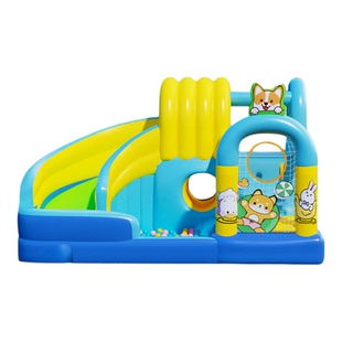 德国圣动充气城堡室内小型淘气堡家用蹦蹦床滑梯儿童乐园跳床玩具