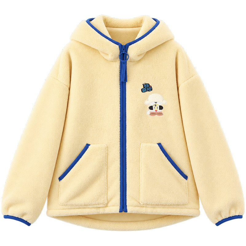 KEIKO锁温羊羔毛绒棉服外套