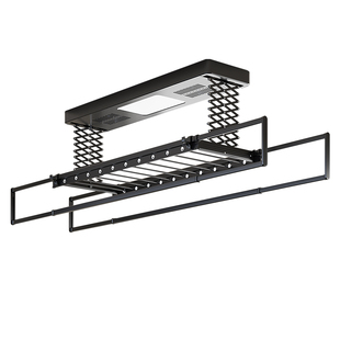 智能电动晾衣架遥控升降阳台烘干晒衣架家用凉自动晾衣杆伸缩升降