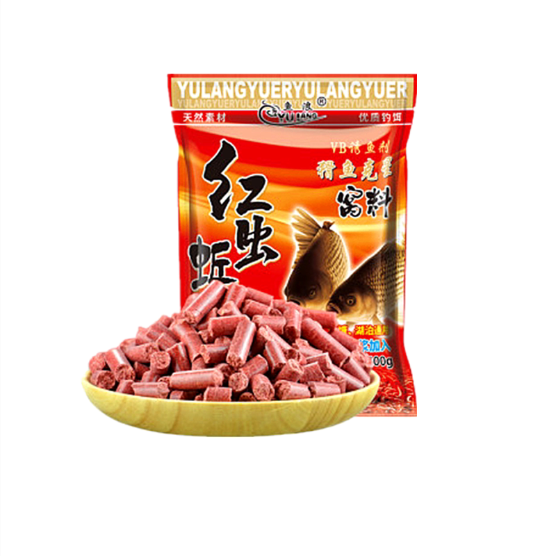 红虫颗粒水库野钓打窝颗粒鱼浪