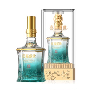 五粮液集团出品 喜福盛世祥和 浓香型白酒 52度500ml 单瓶装