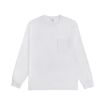 宽松长袖黑白纯色潮百搭基础T恤