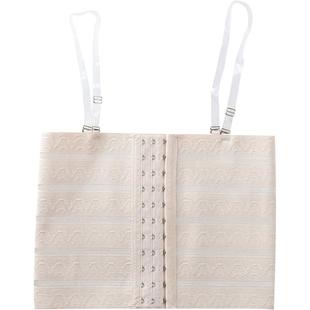 束胸女夏季薄款大胸显小缩胸内衣抹胸无痕收塑胸神器超平裹胸cos