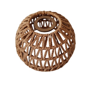 diy编织灯罩外壳台灯吊灯中式灯罩e27灯座民宿装饰灯具书房配件