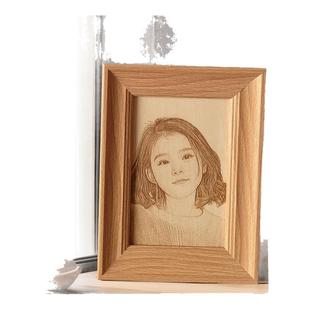 木刻微雕画生日礼物送男女朋友闺蜜实用高级感纪念日创意摆件相框