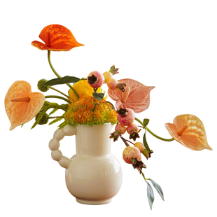 设计款法式花束客厅插花花瓶花艺仿真花轻奢高端假花摆设装饰摆件