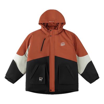 【防水小暖壳】奕时代胖男童棉服冬装中大童加厚连帽外套男孩棉衣