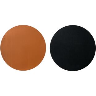 花瓶垫轻奢圆形大号皮革餐垫家用隔热垫西餐桌垫理想悬浮桌板垫子