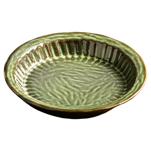 特别好看的深盘可微波炉专用盘子陶瓷碟子烤箱烤盘日式餐盘釉下彩