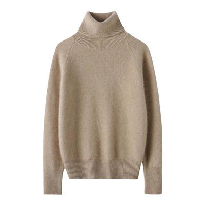 高领100%纯山羊绒打底衫短款长袖