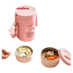 日本泰福高保温饭盒不锈钢学生专用三丽鸥儿童美乐蒂便携保温桶