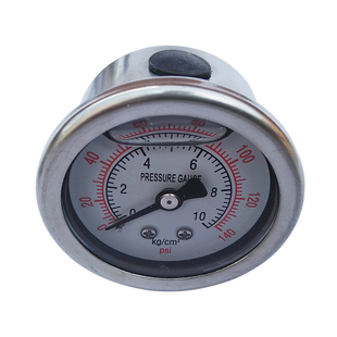 注塑机滤油器压力表0-10bar适用油宝海天旁路滤油器140psi压力表