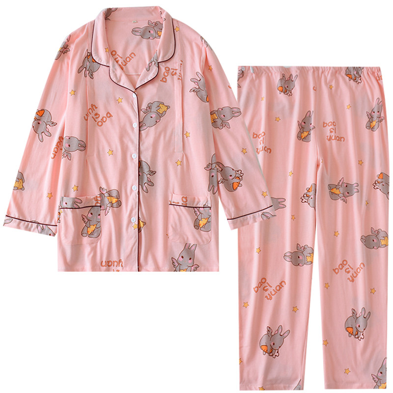 大码孕妇月子服春秋纯棉产后哺乳