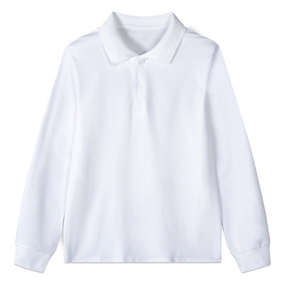 男女童polo衫长袖纯棉中大儿童