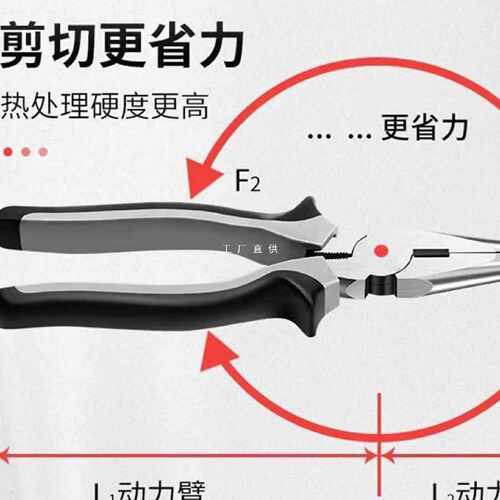 6E3X老虎钳日式家用钢丝钳电工多功能钳子套装大全斜口钳尖嘴