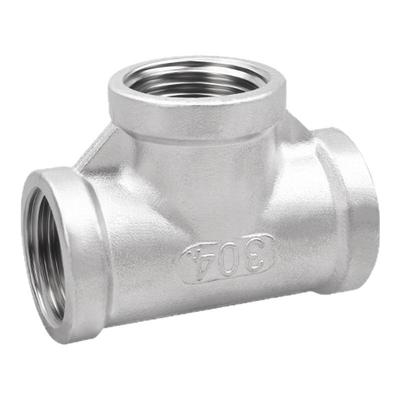 304不锈钢内丝内螺纹丝扣三通