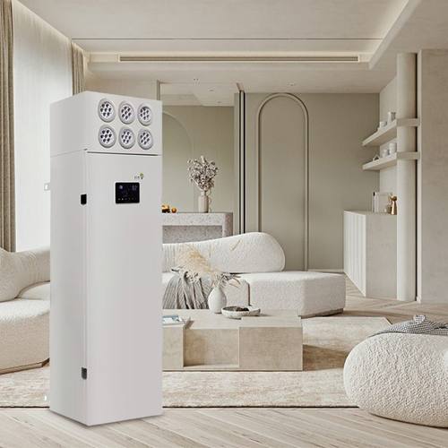 校园智能静音柜式新风机商用双单向流净化空气家用壁挂式富氧换气