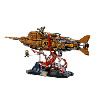 【新年礼物】蒸汽朋克系列鹦鹉螺号益智拼搭积木玩具模型礼物