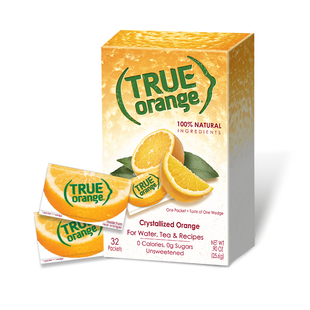 【天猫U先】美国True Citrus橙子柠檬青柠葡萄柚固体冲饮果汁粉
