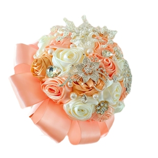 少女心新娘手捧花结婚高级感diy材料包闺蜜礼物登记珍珠花束礼物
