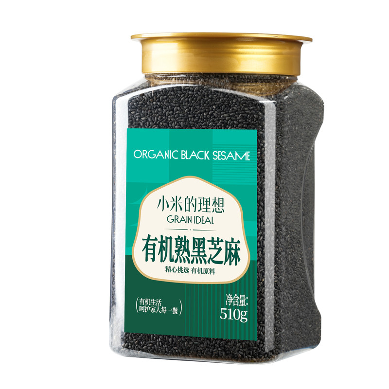 小米的理想有机熟黑芝麻510g*1罐