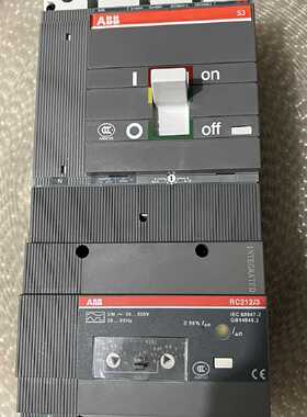 议价全新原装 ABB漏电断路器 S3N250 4P R250 250A  RC212/3