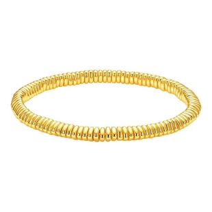 新年礼物周大生盘缠黄金手链女款足金硬金5D碎碎金子手串送女朋友