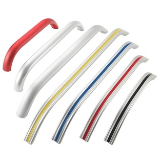 铝合金弧形大拉手工业设备加工机床柜扶手CNC数控车床推拉门把手