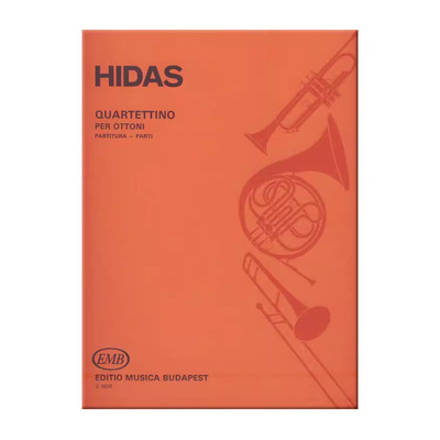 希达什 两支小号和两支长号 四重奏铜管 合奏总分谱 布达佩斯原版乐谱书 Frigyes Quartettino two trumpets two trombones Z 8828