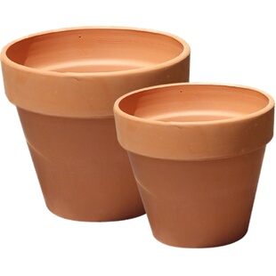 红陶花盆国际圆形花盆细质红陶盆多肉育苗盆栽透气兰花绿萝陶土盆