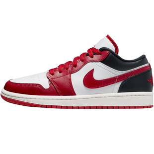Air Jordan 1 Low AJ1白红芝加哥复古女子运动休闲板鞋DC0774-160