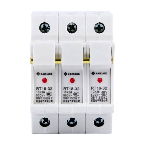 10*38mm陶瓷保险丝座RO15熔断器32A底座RT18-32X管座1P2P3P4P管式