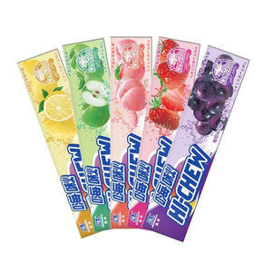 森永嗨啾软糖57g*12粒多口味水果果汁香口软糖口嚼糖葡萄夹心糖果