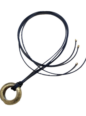 沙丘粗野派金圈银圈毛衣链